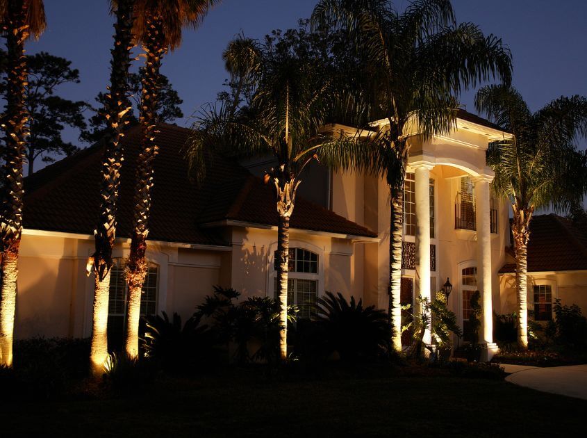 landscape lighting installation in orange ca